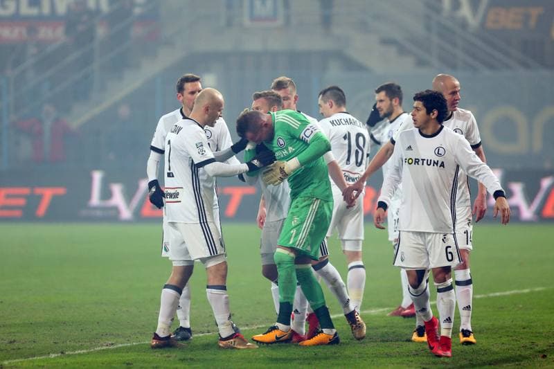 Football. Lotto Ekstraklasa. Piast Gliwice - Legia Warsaw. 12.12.2017