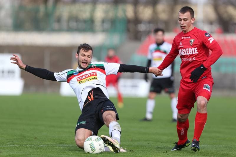Football. Sparing. Zaglebie Sosnowiec - GKS Tychy. 25.02.2017