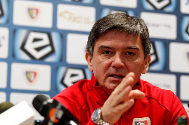 Football. Piast Gliwice. Press Conference. 20.09.2017
