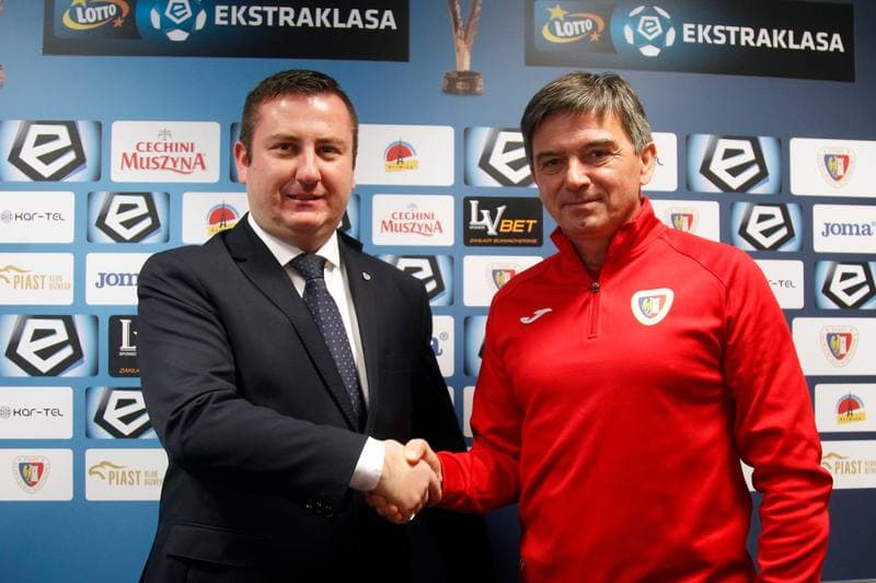 Football. Piast Gliwice. Press Conference. 20.09.2017