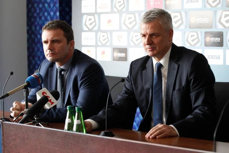 Football. Piast Gliwice. Press Conference. 02.03.2017