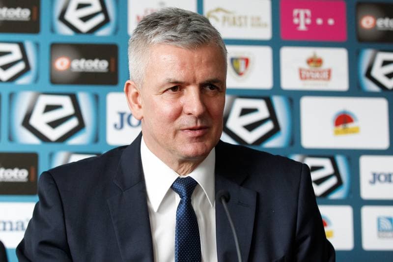 Football. Piast Gliwice. Press Conference. 02.03.2017