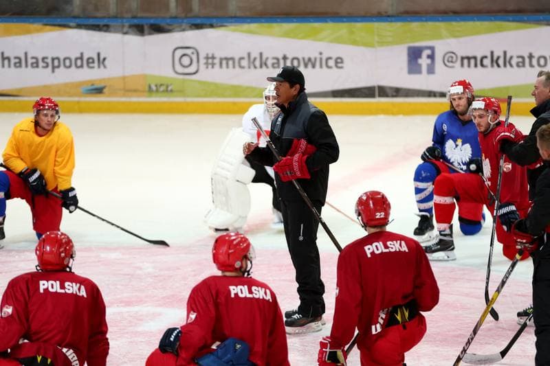 Ice Hockey. Poland national team. Training. 27.09.2017