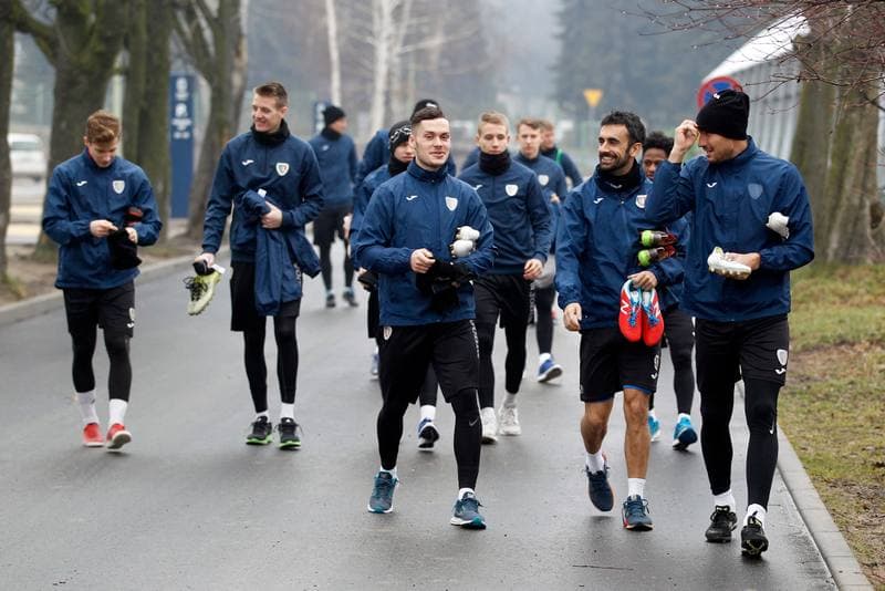 Football. Piast Gliwice. Training. 10.01.2018