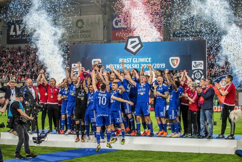 Football. Lotto Ekstraklasa. Piast Gliwice - Lech Poznan. 19.05.2019