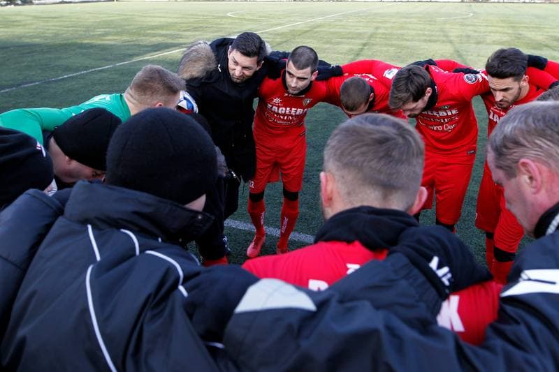 Football. Sparing. Zaglebie Sosnowiec - Cracovia Krakow. 17.01.2018