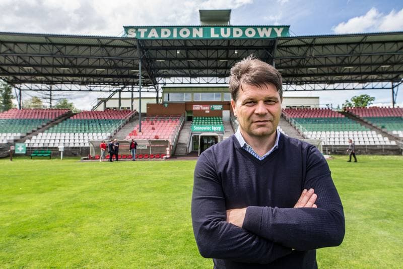Football. Zaglebie Sosnowiec. Press Conference. 20.05.2019