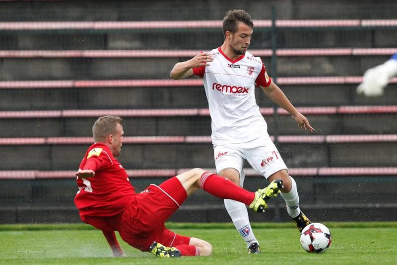 Football. Fortuna Narodni Liga. Fotbal Trinec - FK Pardubice. 21.10.2017