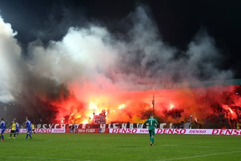 Football. Nice I Liga. GKS Katowice - Ruch Chorzow. 22.10.2017