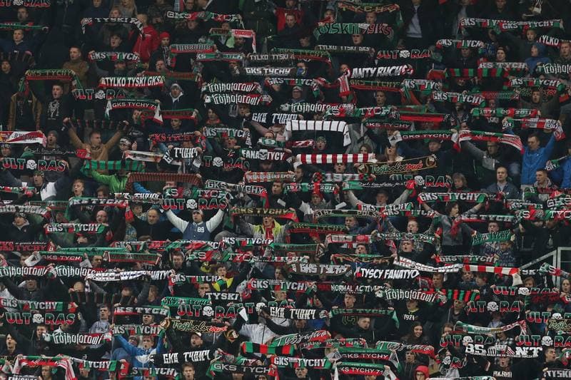 Football. Nice I Liga. GKS Tychy - GKS Katowice. 28.10.2017