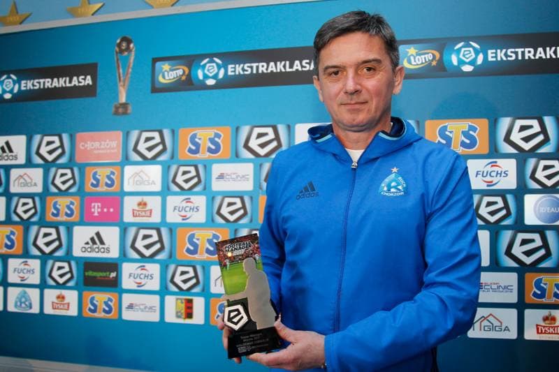 Football. Ruch Chorzow. Press Conference. 31.03.2017