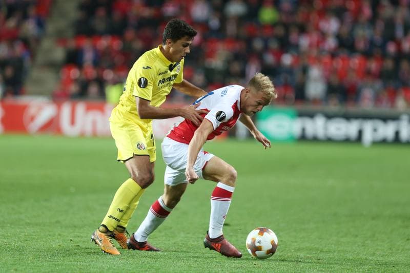 Football. UEFA Europa League. Slavia Prague - Villarreal CF. 02.11.2017