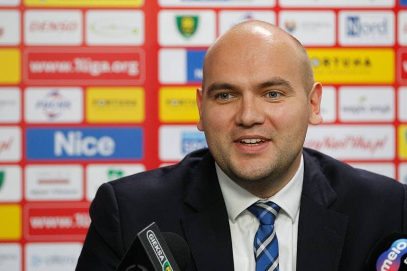 Football. GKS Katowice. Press Conference. 03.11.2017