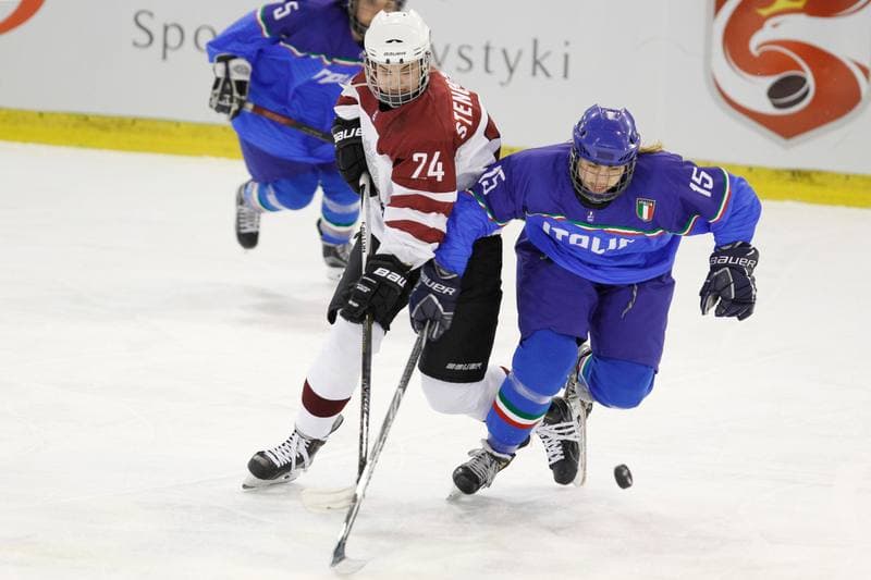 Ice Hockey. Women's World Championship. Italy - Latvia. 08.04.2017