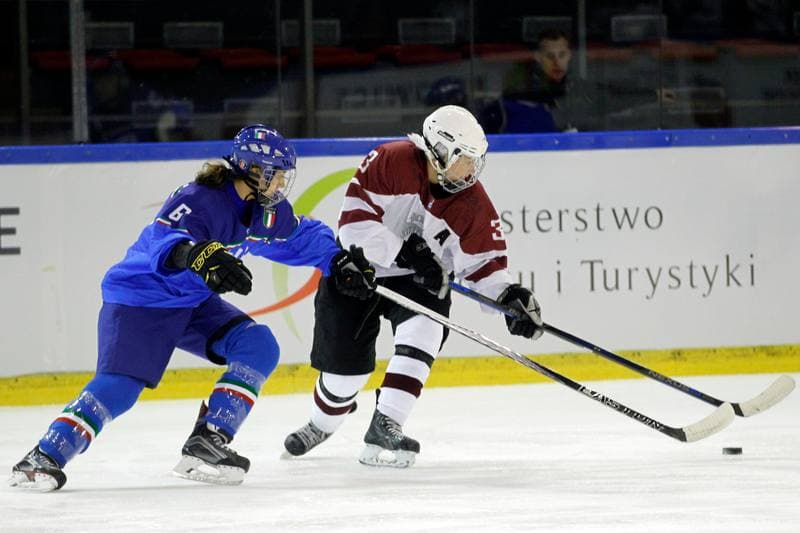 Ice Hockey. Women's World Championship. Italy - Latvia. 08.04.2017