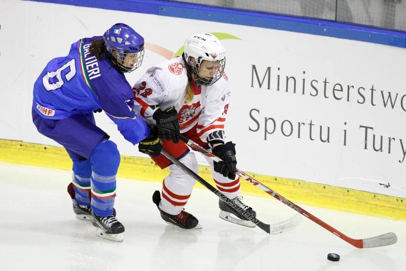 Ice Hockey. Women's World Championship. Poland - Italy. 11.04.2017