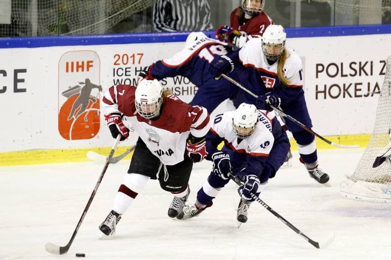 Ice Hockey. Women's World Championship. Slovakia - Latvia. 14.04.2017