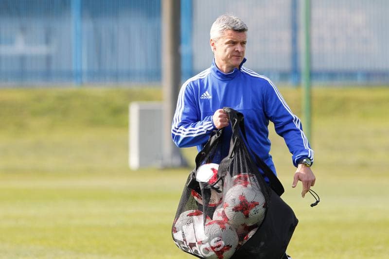 Football. Ruch Chorzow. Training. 24.04.2017