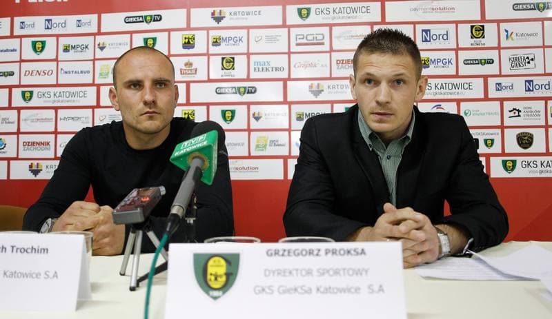 Football. GKS Katowice. Press Conference. 22.06.2015
