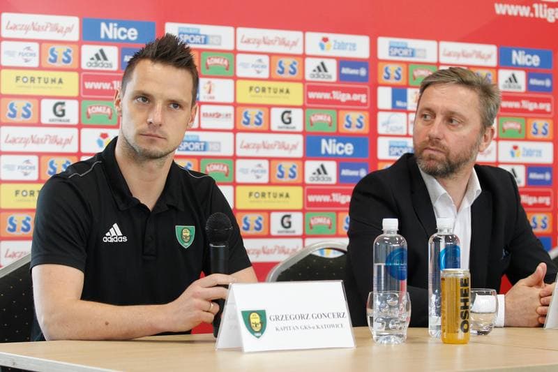 Football. Gornik Zabrze. Press Conference. 15.05.2017