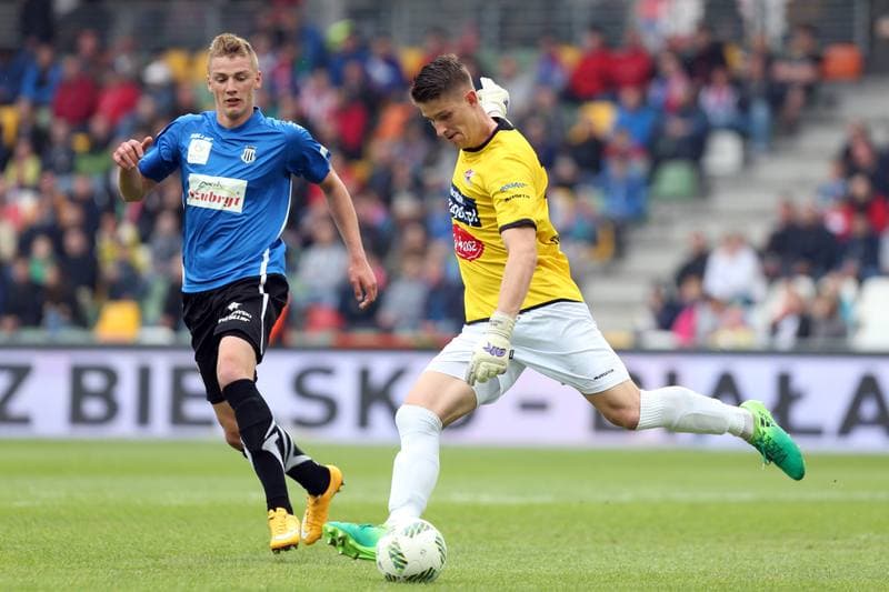 Football. Nice I Liga. Podbeskidzie Bielsko-Biala - Sandecja Nowy Sacz. 20.05.2017