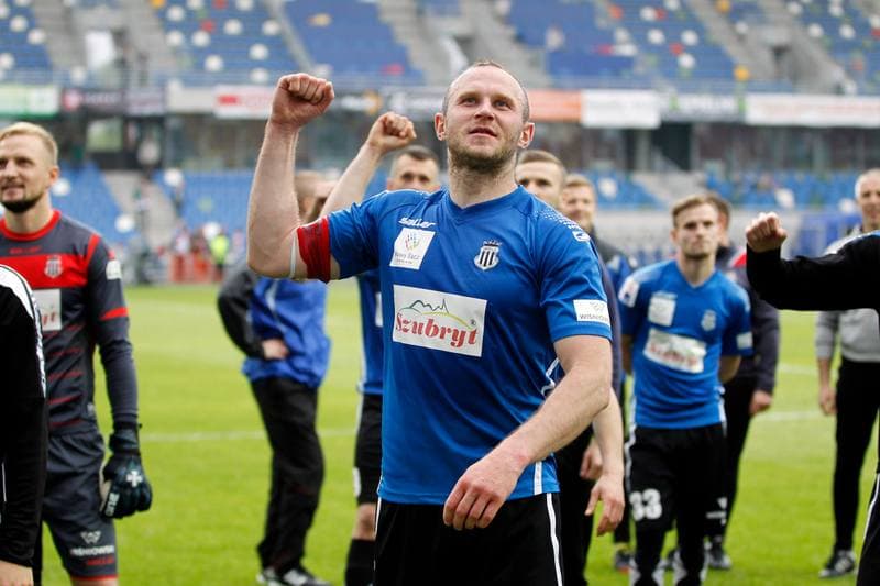 Football. Nice I Liga. Podbeskidzie Bielsko-Biala - Sandecja Nowy Sacz. 20.05.2017
