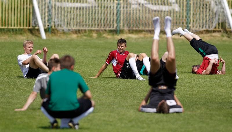Football. Rozwoj Katowice. Training. 29.06.2015