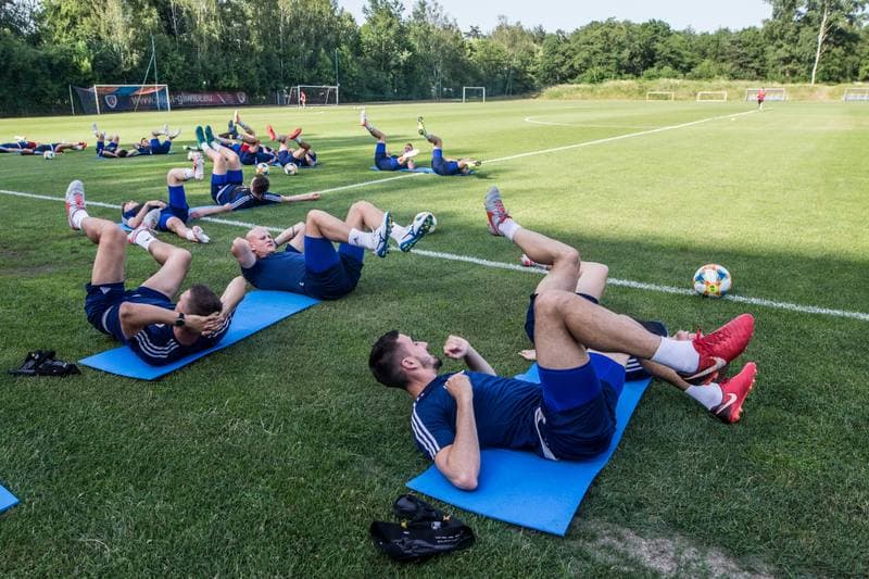 Football. Piast Gliwice. Training. 12.06.2019