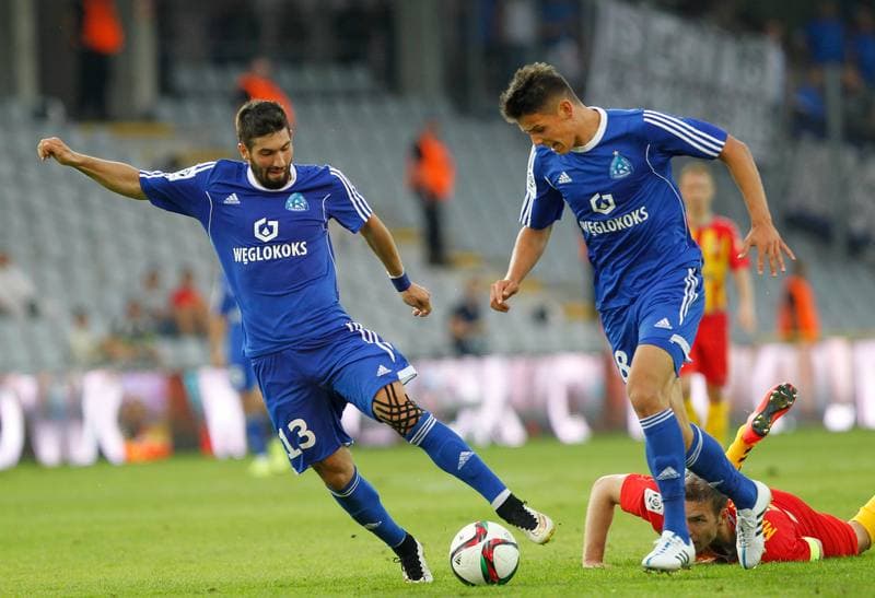 Football. T-Mobile Ekstraklasa. Korona Kielce - Ruch Chorzow. 17.04.2015