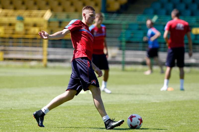 Football. Czech Republic. Training. 22.06.2017