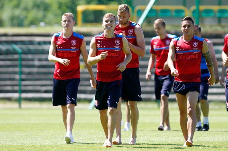 Football. Czech Republic. Training. 22.06.2017