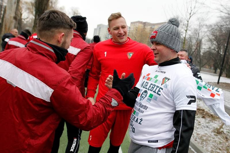 Football. Zaglebie Sosnowiec. Press Conference. 23.02.2018