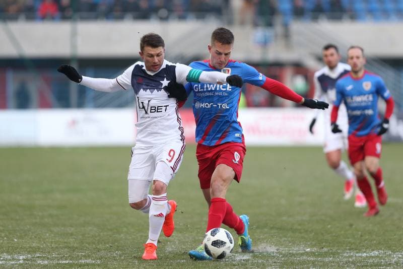 Football. Lotto Ekstraklasa. Piast Gliwice - Wisla Krakow. 25.02.2018