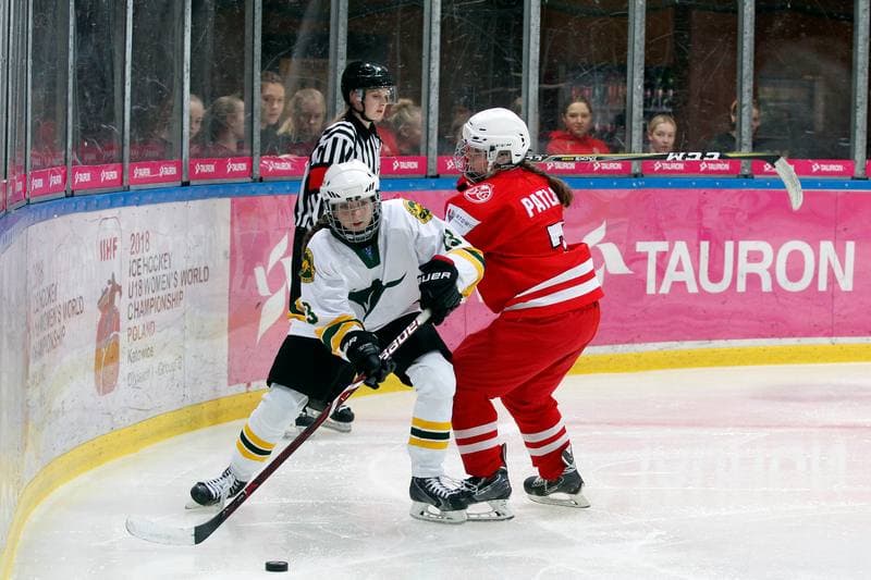Ice Hockey. Women's U18 World Championship Division 1B. Poland - Australia. 07.01.2018