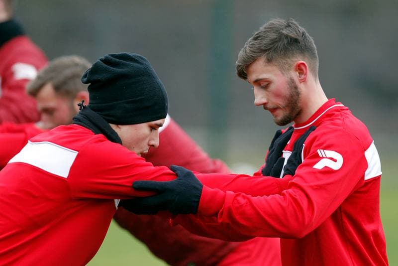 Football. Zaglebie Sosnowiec. Training. 08.01.2018