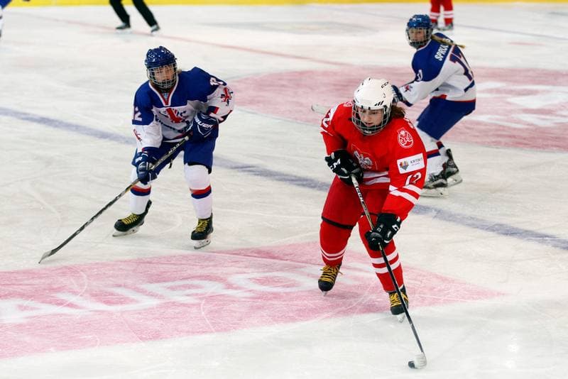 Ice Hockey. Women's U18 World Championship Division 1B. Poland - Great Britain. 12.01.2018