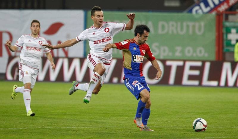 Football. PKO BP Ekstraklasa. Piast Gliwice - Wisla Krakow. 03.10.2015