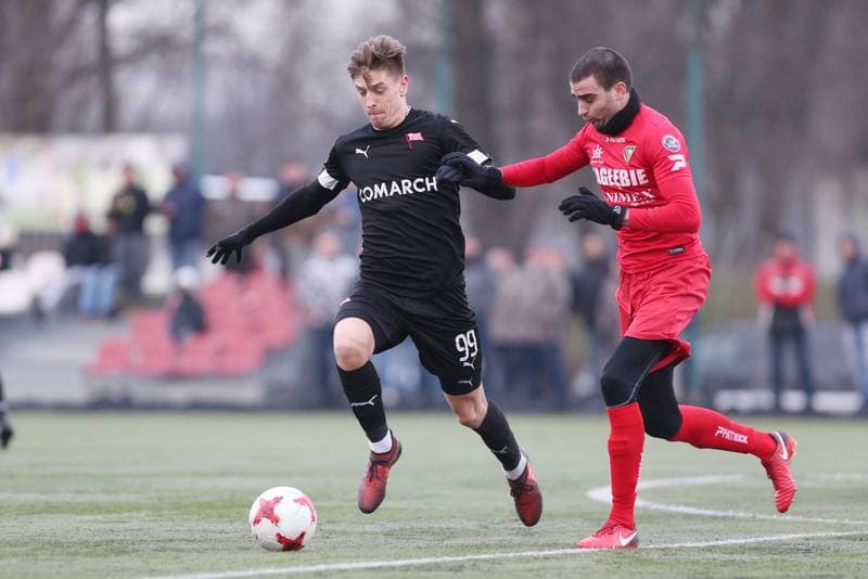 Football. Sparing. Zaglebie Sosnowiec - Cracovia Krakow. 17.01.2018
