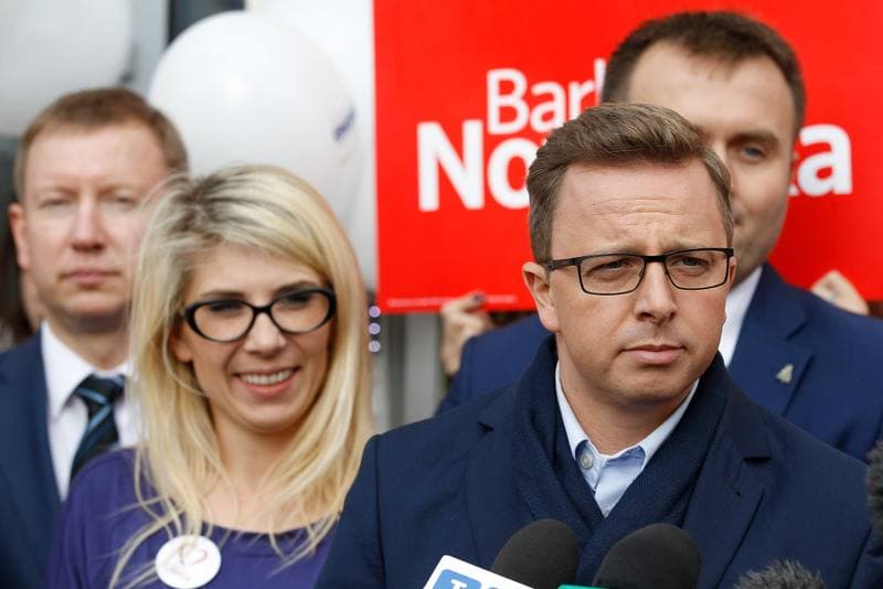 Barbara Nowacka. United Left. Press Conference. 07.10.2015