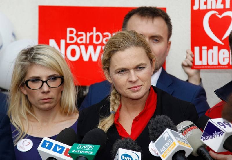 Barbara Nowacka. United Left. Press Conference. 07.10.2015