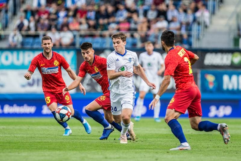 Football. UEFA Europa League. FK Mlada Boleslav - FCSB. 15.08.2019