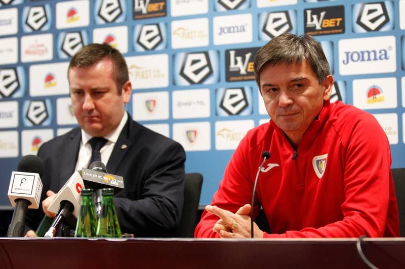 Football. Piast Gliwice. Press Conference. 20.09.2017