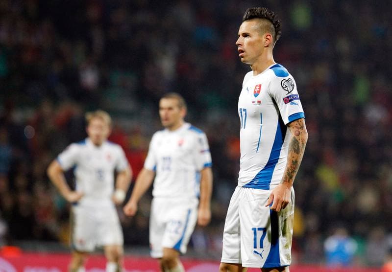 Football. UEFA Euro Qualifiers. Slovakia - Belarus. 09.10.2015
