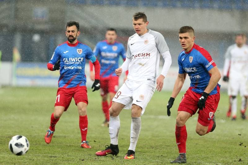 Football. Lotto Ekstraklasa. Piast Gliwice - Zaglebie Lubin. 16.03.2018