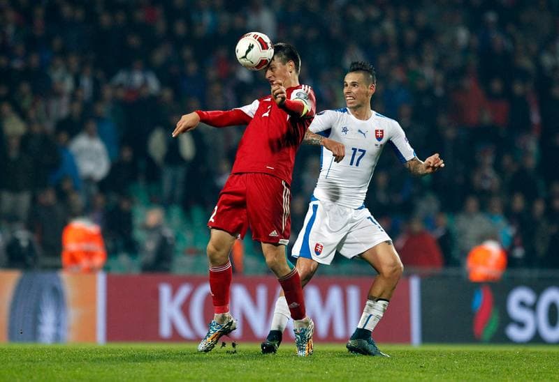 Football. UEFA Euro Qualifiers. Slovakia - Belarus. 09.10.2015