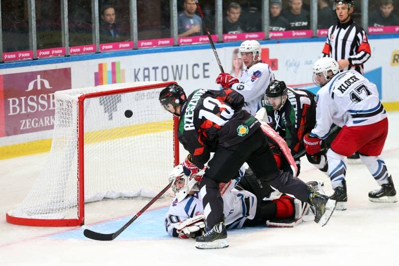 Ice Hockey. Polska Hokej Liga. SMS PZHL Katowice - GKS Tychy. 03.10.2017