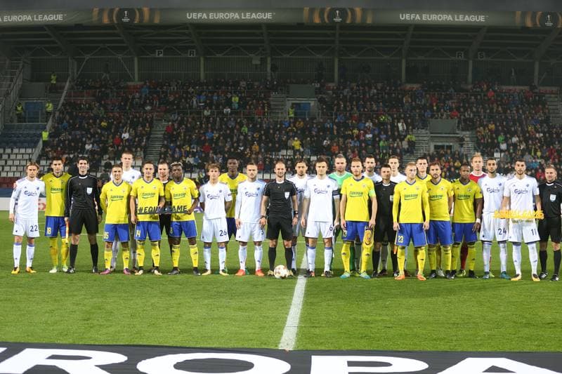 Football. UEFA Europa League. FC Zlin - FC Copenhagen. 19.10.2017