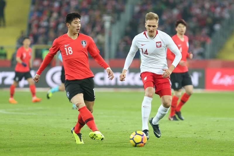 Football. International Friendly. Poland - South Korea. 27.03.2018