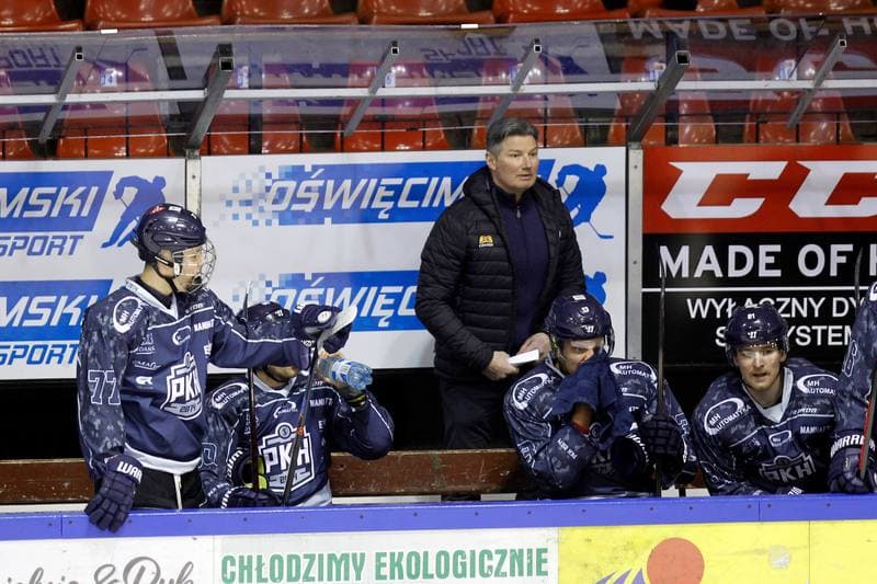 Ice Hockey. Polska Hokej Liga. Unia Oswiecim - MH Automatyka Gdansk. 01.02.2018