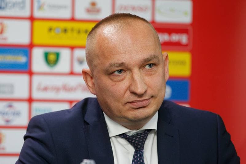 Football. GKS Katowice. Press Conference. 03.11.2017